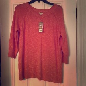 Coral colored sweater